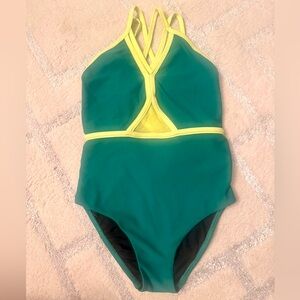 FIVE DANCEWEAR leotard green youth YXL